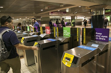 turnstiles advertisement